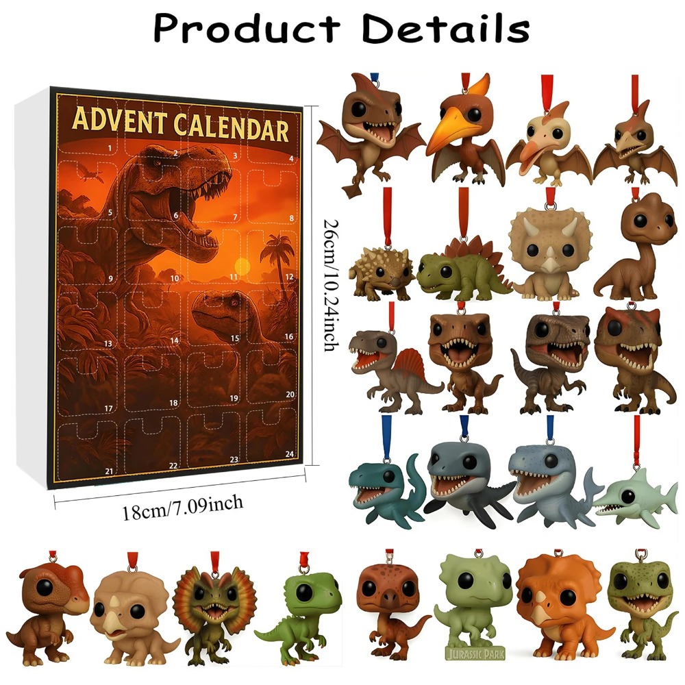 Art Craft Dinosaur - Calendario de cuenta regresiva navideña Dinosaur