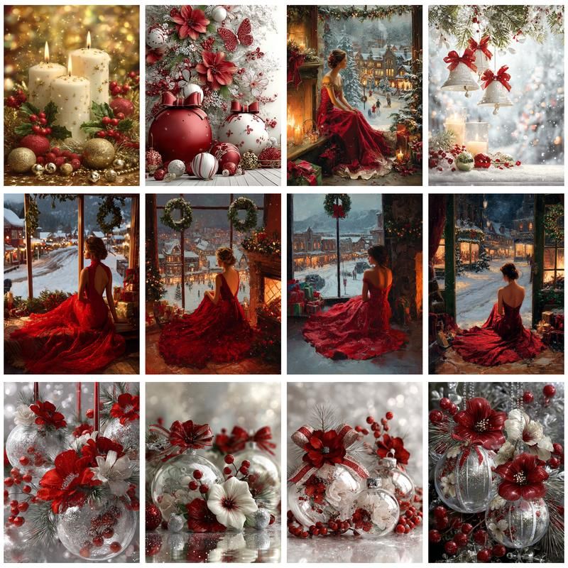 Art And Craft Numbers - CHENISTORY-Kits de velas navideñas para colorear