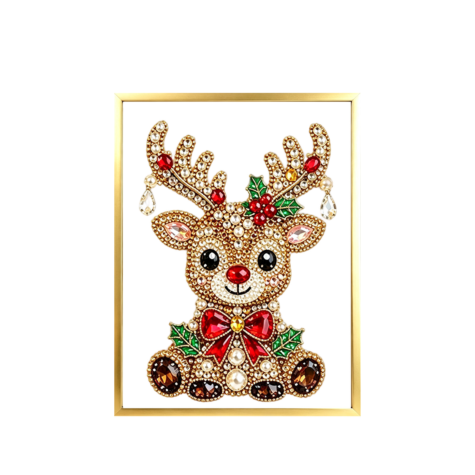 Art And Craft Xmas Tree - Kit de pintura de diamantes DIY