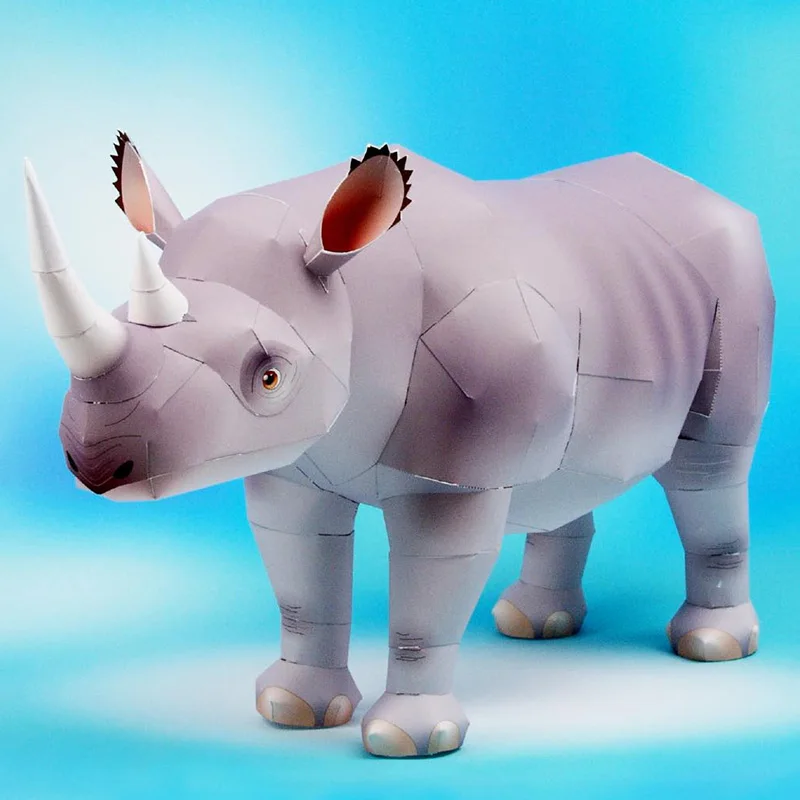 Rinoceronte con gancho, arte d - Art Craft With Cardboard reseña y precio