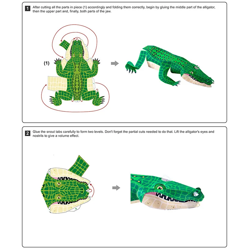 Cocodrilo plegable Origami Art - Art Craft With Cardboard reseña y precio