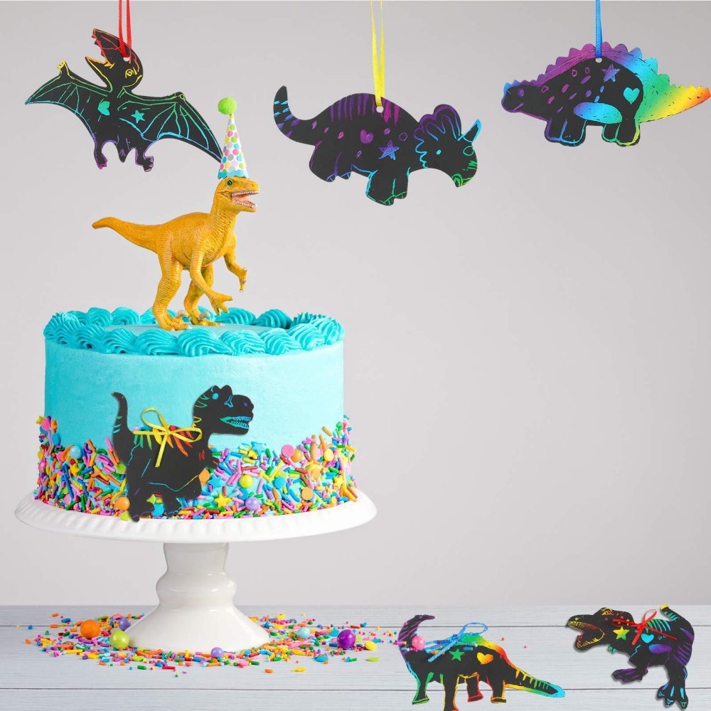 12 Uds. Pinturas rascables de  - Art Craft Dinosaur reseña y precio