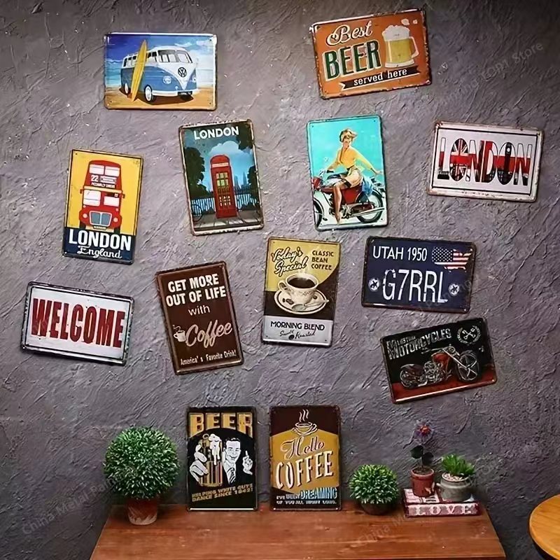 Letrero Metálico Vintage 2D, A - Art Craft Club reseña y precio