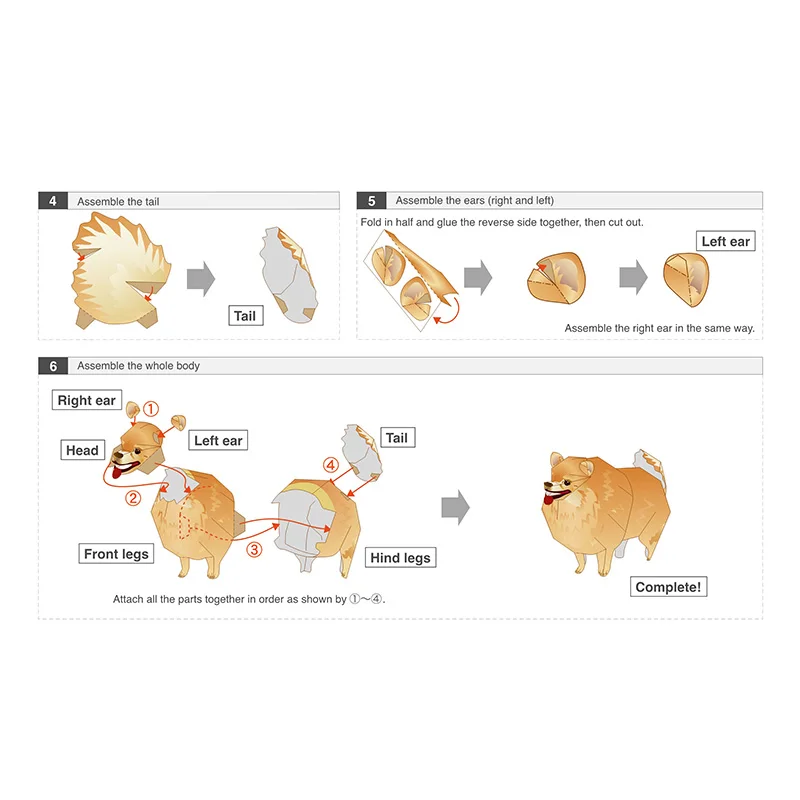 Perro Pomerania plegable Origa - Art Craft With Cardboard reseña y precio