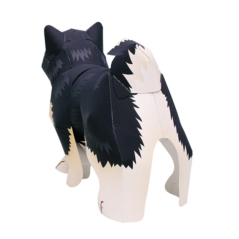 Perro Shiba Inu negro hecho a  - Art Craft With Cardboard reseña y precio