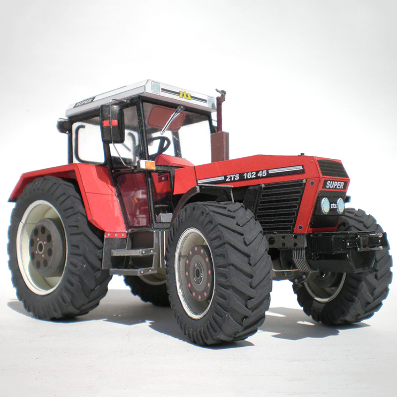 Zetor 162 45 Tractor 1:32 arte - Art Craft With Cardboard reseña y precio