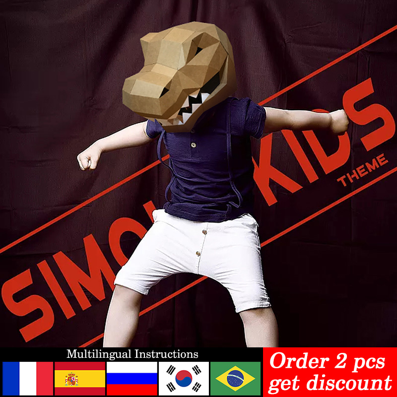 Máscara de Animal Tiranosaurio - Art Craft With Cardboard reseña y precio