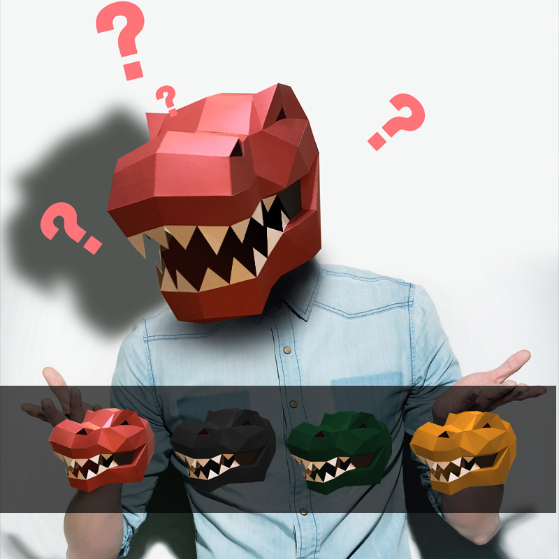 Máscara de Animal Tiranosaurio - Art Craft With Cardboard reseña y precio