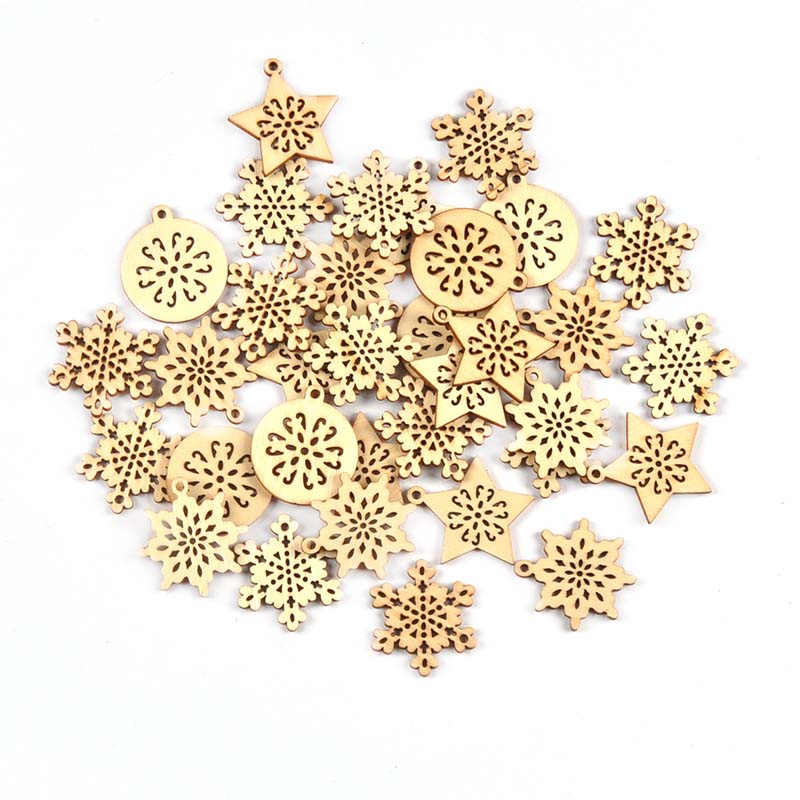 Colgante de madera con forma d - Art And Craft Xmas Tree reseña y precio