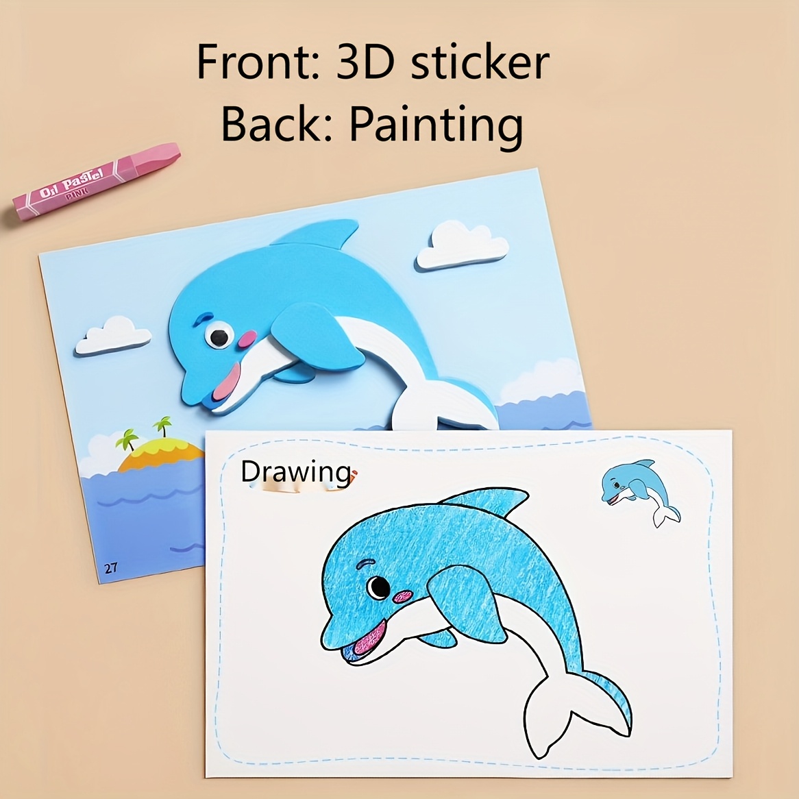 Pegatinas 3D para Niños, Desec - Art Craft Education reseña y precio
