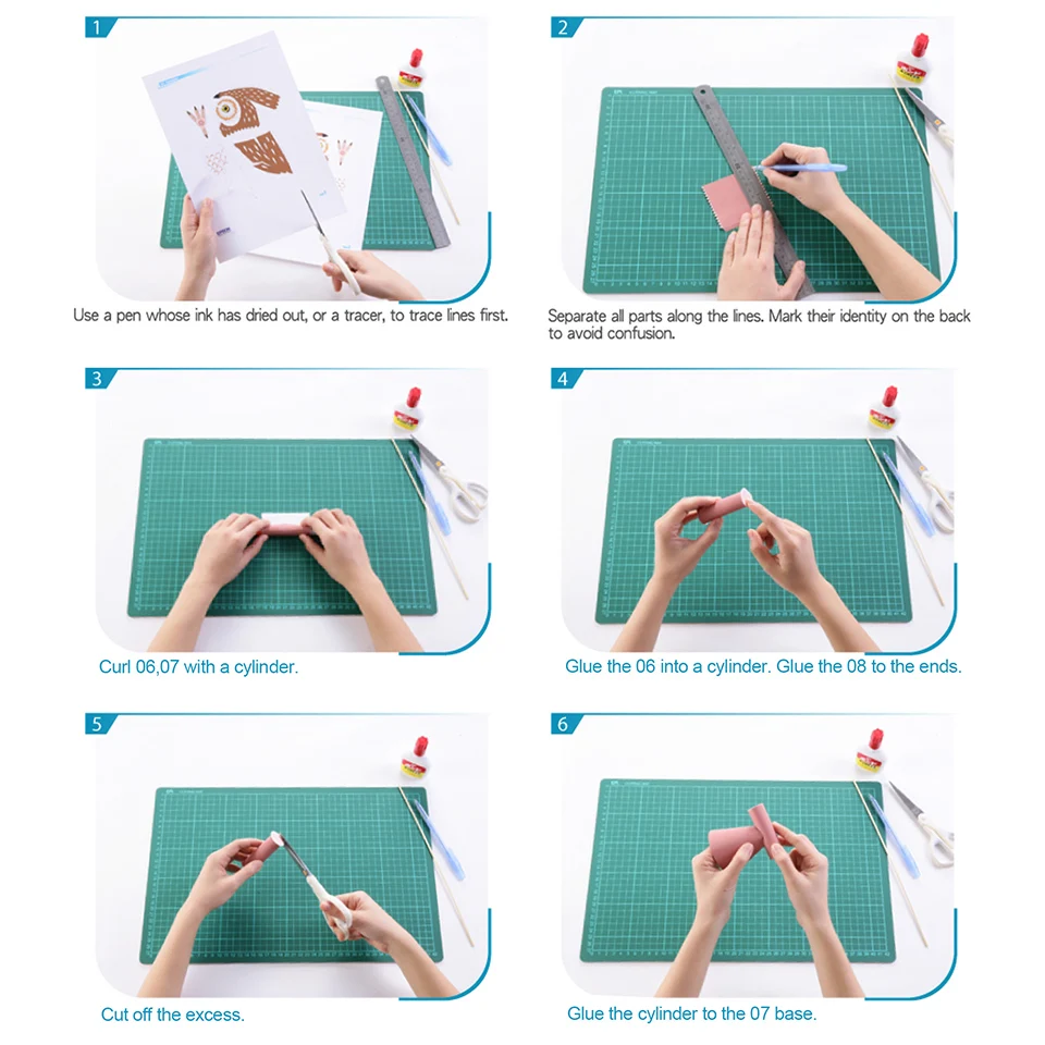 Pequeño búho Origami Art Mini  - Art Craft With Cardboard reseña y precio